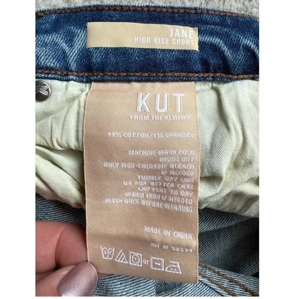 KUT Jean Cutoff Jean Shorts Size 10 - Picture 5 of 5
